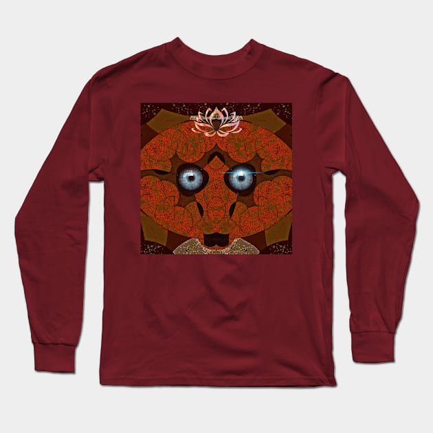 Lotus bear Long Sleeve T-Shirt by Nourelyakine_art